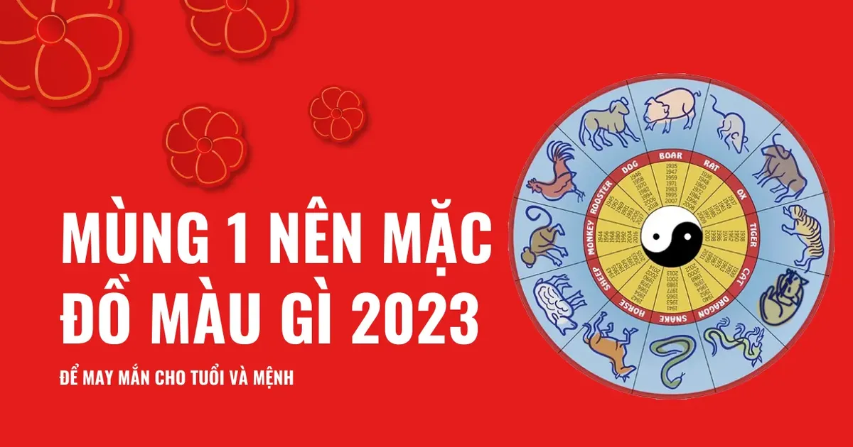 Canh thìn 2024 mùng 1 mặc màu gì để may mắn?