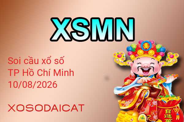 Dự Đoán XSHCM 10-08-2026 - Soi Cầu Xổ Số TP Hồ Chí Minh Thứ Hai